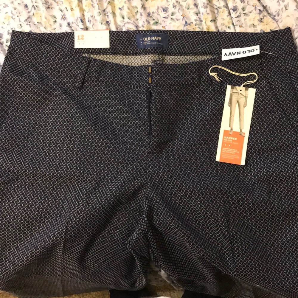 Old Navy Harper MidRise Ankle Pants Navy Sz 12R